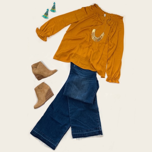 NWT Old Navy Silk-look Tie Neck Blouse XXL - Picture 1 of 5